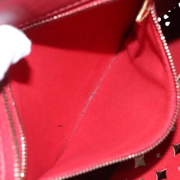 Salvatore Ferragamo Tote Bag Leather Red Gold Auth 102115 - Picture 11 of 16